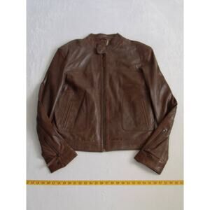 NWT NEW Infinity Mens London Cafe Racer Leather Jacket